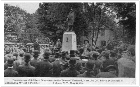 Photo of crowd viewing the monument