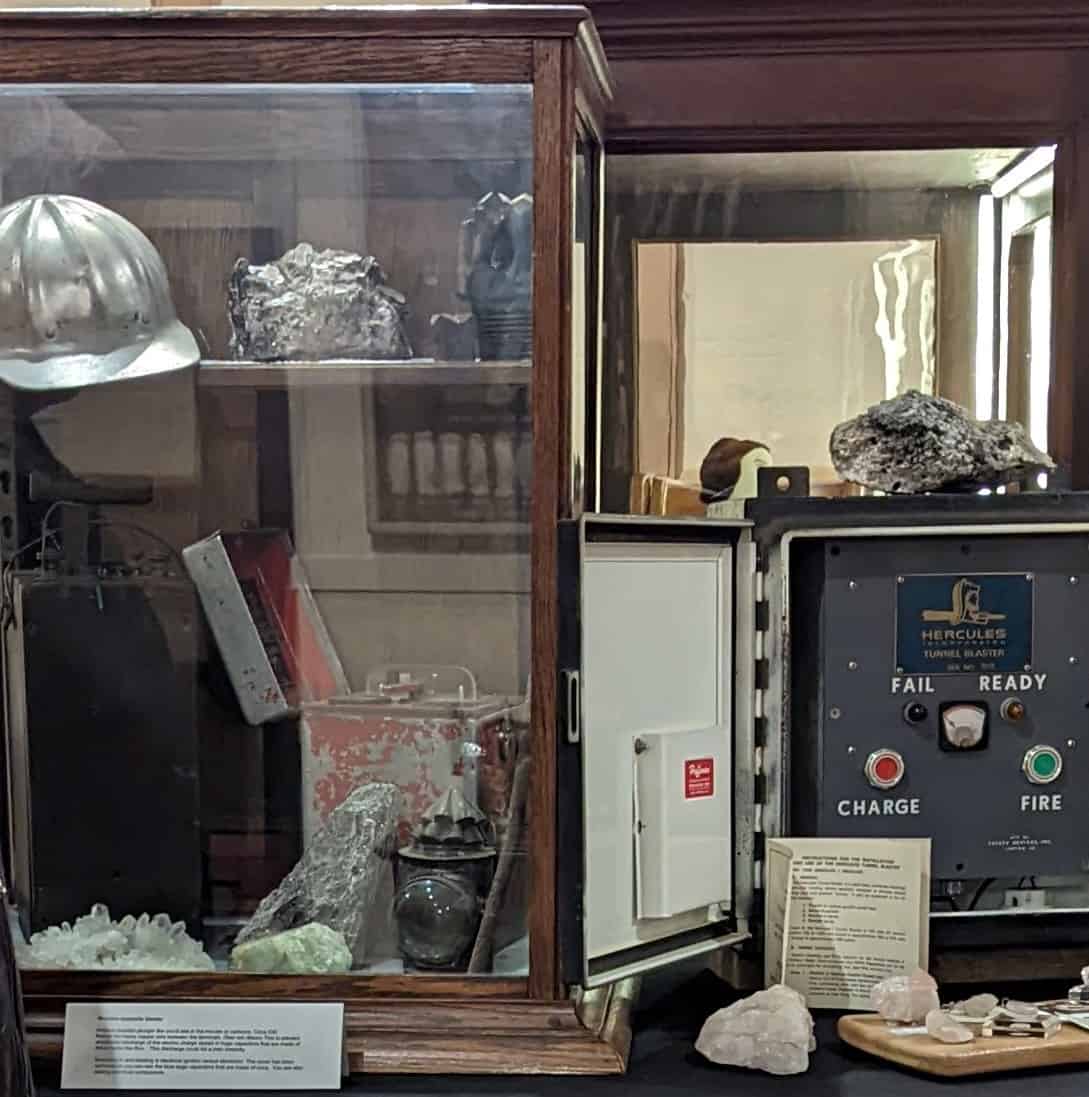 Hard Rock Mining, Dynamite and Blasting Exhibit at the Westford Museum